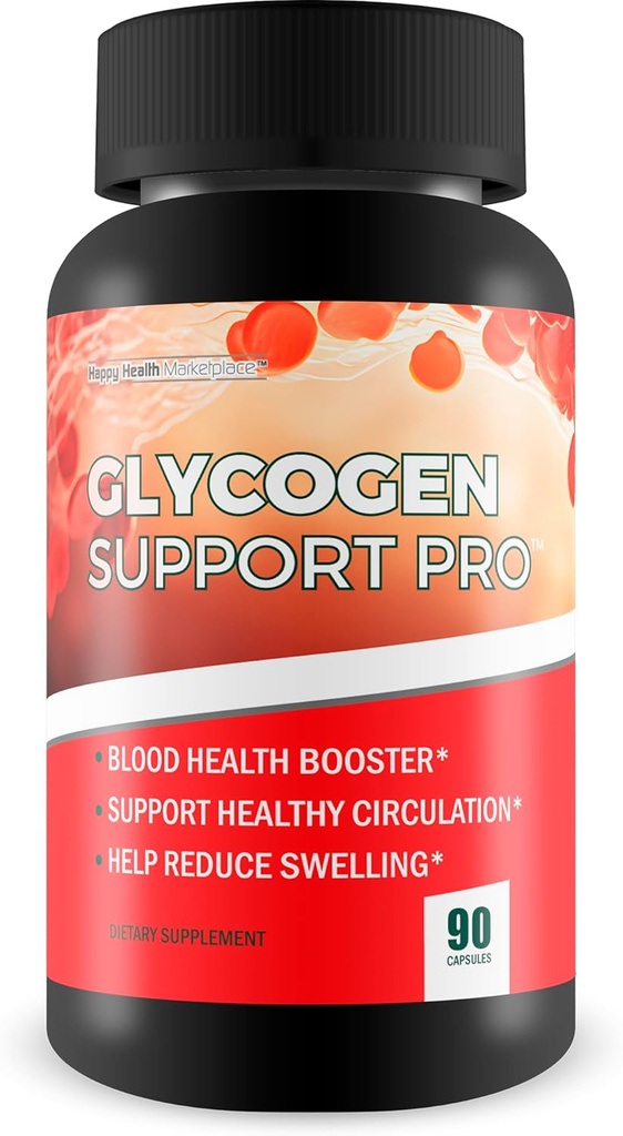 Glycogen Support Pro - Unsere besten Pankreas unterstützen Antioxidans Blut Gesundheit Blutzirkulation Ergänzungen - Blutergänzung W/Magnesium Turmeric Vitamin D Vitamin C D Zink Blut Balance Blut Booster