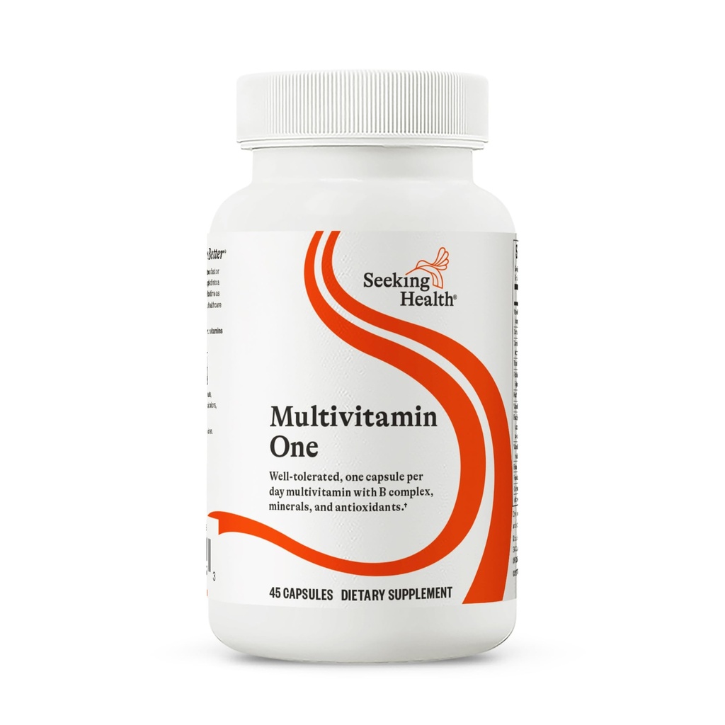 Recherche de la santé Multivitamine 1 - Supplément avec le zinc, la vitamine B12 et la vitamine A - Formule sans magnésium - Multivitamine soutient la méthylation et le vieillissement en santé - 45 capsules