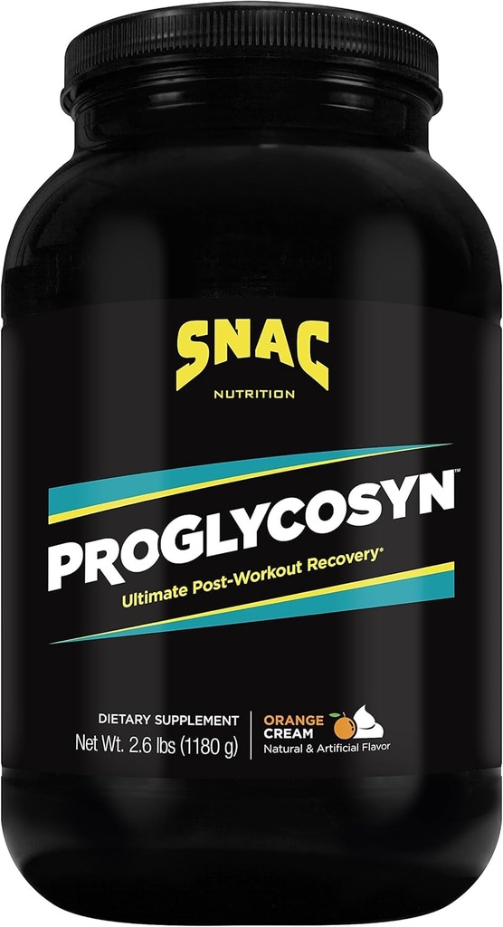 SNAC Proglycosyn Ultimate Post Workout Recovery Formula, crème orange, 2,6 livres