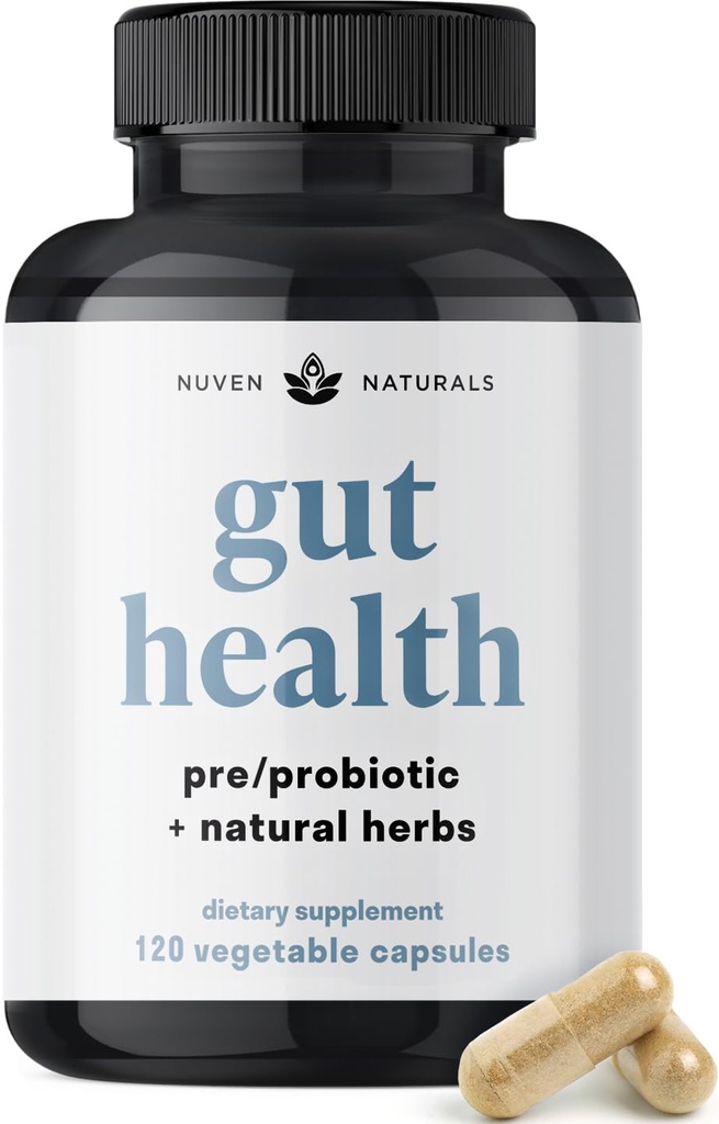 All-in-One Gut Health w/Probiotics, Prebiotics, Digestion-supporting Herbs, and Adaptogens - Formule de réparation de Gut de fuite pour soutenir le doublage de Gut, l'aide dans la digestion, et promouvoir de bonnes bactéries