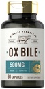 Carlyle Ox Bile Supplement 500 mg | 60 Kapseln | Verdauungsenzyme | Non-GMO & Gluten Free | von Herbage Farmstead