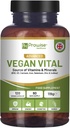 Vegan Vital Multivitamine und Mineralien | 120 Vegan Multivitamin Kapsel | Calcium, Vitamin B12, Vitamin B2, Vitamin D3, Selen, Iodin, Zink & Eisen | von Prowise Healthcare