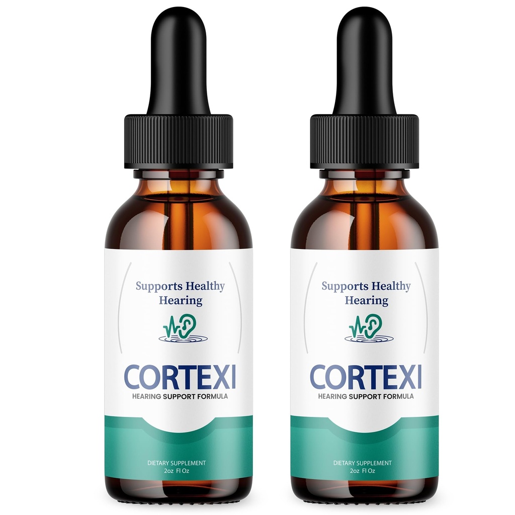 (2 Pack) Cortexi Ohr Tropfen - Offizielle Formel - Cortexi Tinnitus Behandlung Cortexi Hörgerät Tropfen, Cortexi zum Klingen in Ohren, Cortexi Ergänzung Tropfen Maximale Stärke Neu Verbessert (2 oz)