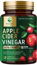 Capsule di Aceto di Sidro di Mele ACV Supplementi 1877mg, Vitamina D3, Zinc & Miglior Integratore ACV Pills Supporting Gut Salute per una migliore digestione, Supporto di sistema immunitario, Non-GMO & Gluten Free, 60 capsule