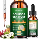 7-in-1 Soursop Bitters Liquido, Olio di Soursop con Sea Moss & Turmeric & Vitamino per Immune & Digestive & Cell Support, Senza zucchero | Non-GMO | Vegan 2 Fl oz Ananas
