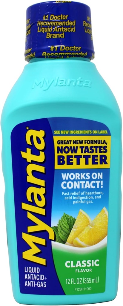 Mylanta Antacid und Gas Relief, maximale Festigkeit Formel, Klassische Geschmack, 12 flüssige Unze
