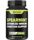 210 Kapseln - Spearmint Supplement mit Olivenöl Blatt, Ginger Root, Schwarzer Pfeffer &amp; Mehr - Kombinierte Formel für Verdauungsgesundheit, Atmungsgesundheit, Immunität & Positive Stimmungsunterstützung