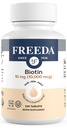 FREADA Biotin 10 000 mcg – Supplément cheveux, peau et ongles casher – B7 haute puissance pour la croissance des cheveux et les ongles forts – Comprimés végétaliens avec D-Biotin – 100 comprimés minuscules
