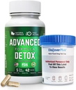Detox Cleanse avanzato, Kit Detox con Coppa di prova, Detox naturale & Cleanse con cardo al latte, Polvere di liquirizia e altro ancora, Detox per le donne e gli uomini, 42 capsule, 1 confezione