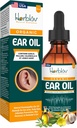 Bio-Ear-Öl für Ohr-Infektionen - Natürliche Eardrops für Infektionsprävention, Swimmer's Ear & Wax Entfernung - Kinder, Erwachsene, Baby, Hund Earache Remedy - mit Mullein, Knoblauch, Calendula, Made in USA