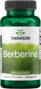 Swanson Berberine - Soutient la santé métabolique et cardiaque* - Contient du HCl berbérique normalisé - Non-OGM et sans gluten - 60 Capsules Vegan
