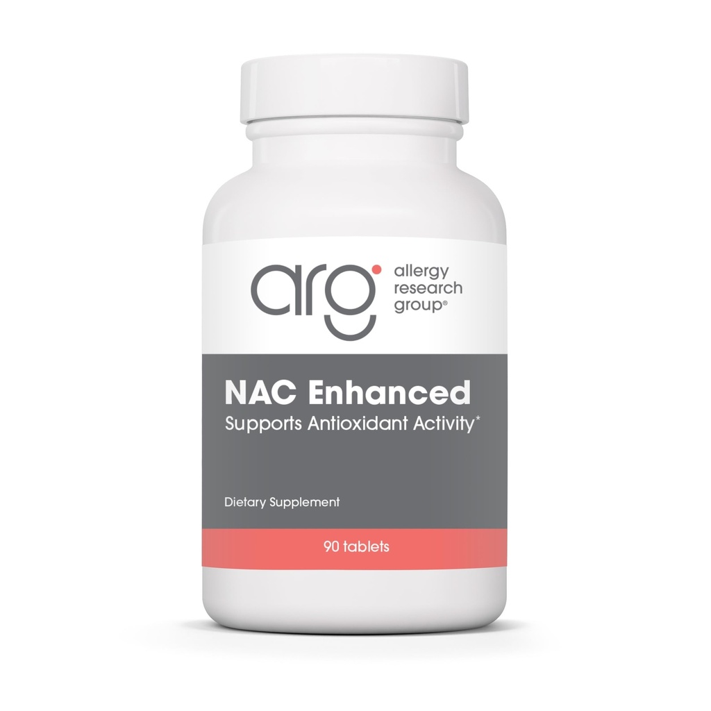 Groupe de recherche sur l'allergie Supplément amélioré du CNA - N-acétyl-L-Cysteine, Précurseur au glutathion, soutient la fonction immunitaire, clairance du mucus - 90 Compte