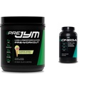 JYM Supplement Science Pre Jym Rainbow Sherbet 30 Portionen & Omega JYM Fischöl 2800mg 120 Softgels