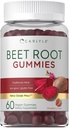 Carlyle Beet Root Gummies | 60 Count | Extract Supplement with Black Pepper and Vitamin C | for Men & Women | Beta Vulgaris | Strawberry Flavor | Vegan, Non-GMO, and Gluten Free