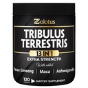 Zolotus 13in1 Tribulus Terrestris Capsules with Maca, Horny Goat Weed, Panax Ginseng, Saw Palmetto, Tongkat Ali, Shilajit & More - Energy, Stamina Supplement für Herren & Frauen - 120 Zähler
