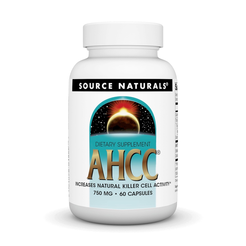 Quelle Naturals AHCC 750 mg erhöht natürliche Killer-Zellaktivität* - 60 Kapseln
