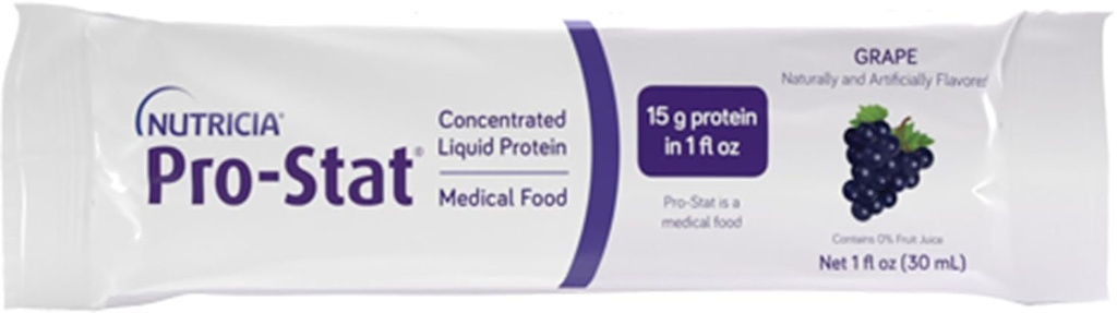 Raisin sans sucre Pro-Stat, 1 oz de paquets, supplément riche en protéines, 96 comte, sans lactose, sans gluten, sans soja