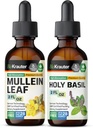 BIO KRAUTER Mullein Tinktur 2 Fl. Oz. & Heilige Basilikum Tinktur 2 Fl. Oz.