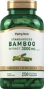 Pipeping Rock Bamboo Extract Capsules $ 3000mg $ 250 Comte $ Supplément à base de plantes $ Silice 210mg $ Non-OGM, sans gluten