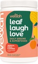 Wellah Leaf, Laugh, Love Super Greens Powder (Tropical Punch) 30 Servings - Superfood Supplement Drink Mix