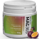 MAG365 Polvere di citrato di magnesio ionico pura - Integratore naturale e biodisponibile di acqua con acido citrico - Supporta energia, muscolo, ossa e funzione cardiaca | Frutta della passione 150g 37-Servings