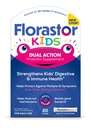 Florastor Kids Dual Action Probiotic Supplement, stärkt Kinder Verdauungs- und Immungesundheit, 20 einfach zu mischen Pulver Sticks, Verpackung Mai Vary