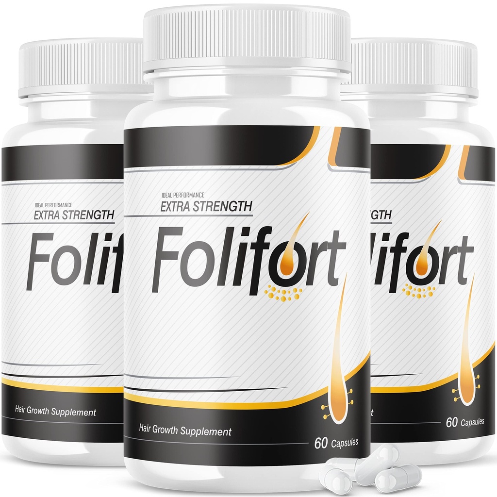 IDEAL PERFORMANCE (3 Pack) Folifort Haarwachstum Pillen Felfort Extra Kraft Vitamine Bewertungen Versorgung (180 Kapseln)