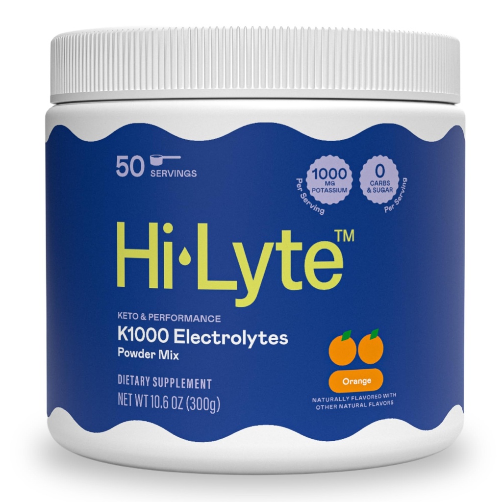 Hi-Lyte K1000 Electrolytes Powder Mix Orange Keto & Performance, 50 Portionen
