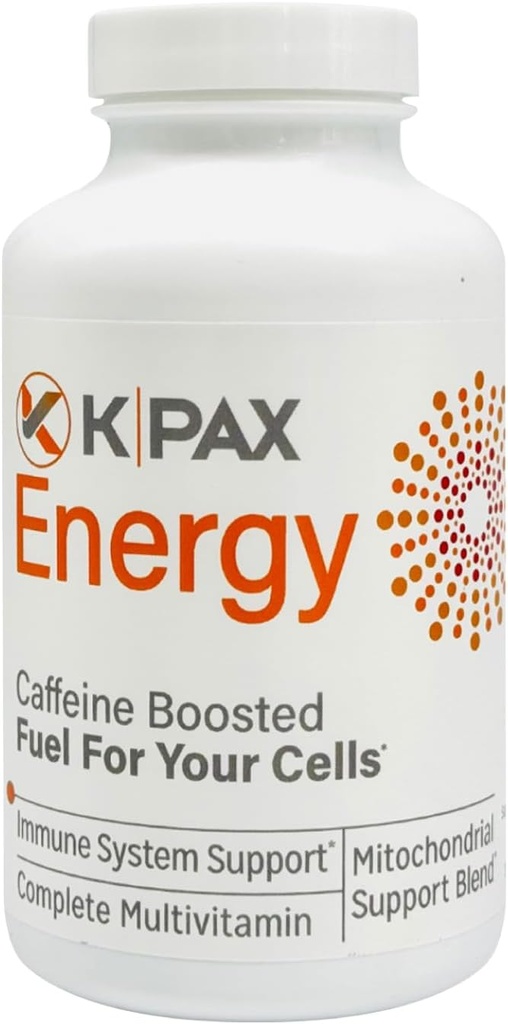 Énergie K-Pax - Nutriments Mitochondriaux à haute puissance - Multivitamines d'énergie de stimulation immunitaire - 120 comprimés