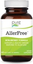 Supplément de support aux allergies naturelles sans allergènes par Pure Essence Labs - Pilules non somnolentes pour allergies saisonnières à base d'enzymes et d'herbes - 60 capsules