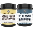 Left Coast Performance Keto Vanilla MCT Kollagenpulver und Keto entflammt MCT Kollagenpulver