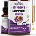 Dog Immununterstützung - Immununterstützung für Hunde - Hund Immun- und Allergieergänzung - Hund Immun Booster - Hund Immune Booster - Hunde Immununterstützungsergänzung - Hund Immune Supplement - 1 fl oz