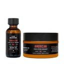 Live Bearded Beard Oil and Butter Grooming Kit - Hergestellt in den USA - All-Natural Zutaten mit Shea, Argan, Jojoba - Wachstumsunterstützung | American Scent - Zedern, Vetiver, Bergamotte