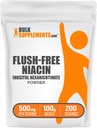 BulkSupplements.com Flush Free Niacin Powder - as Inositol Hexanicotinate, Vitamin B3 Supplement, Niacin 500mg Flush Free - Glutenfrei, 500mg pro Servierung, 100g (3,5 oz) (Pack von 1)