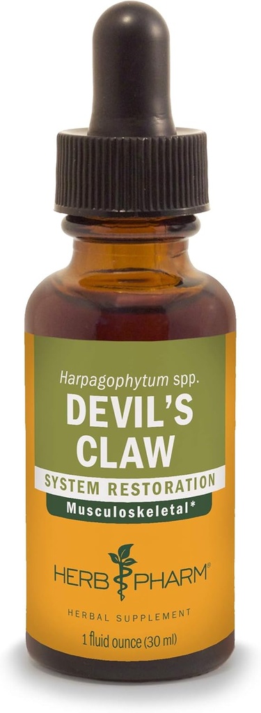 Herb Pharm Devil's Claw Liquid Extract for Musculoskeletal System Support - 1 Unze (DDCLAW01)