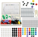 YOPAY 240 Pieces Molecular Model Kit, Organic and Inorganic Chemistry Molecular Structure Model, 86 Atoms and 153 Links and 1 Short Link Remover Tool
