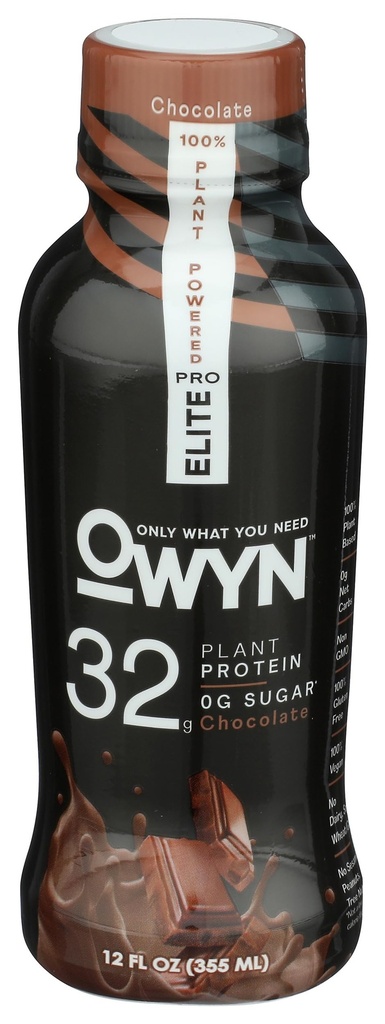 OWYN Chocolate Pro Elite Plant Protein Shake, 12 FZ