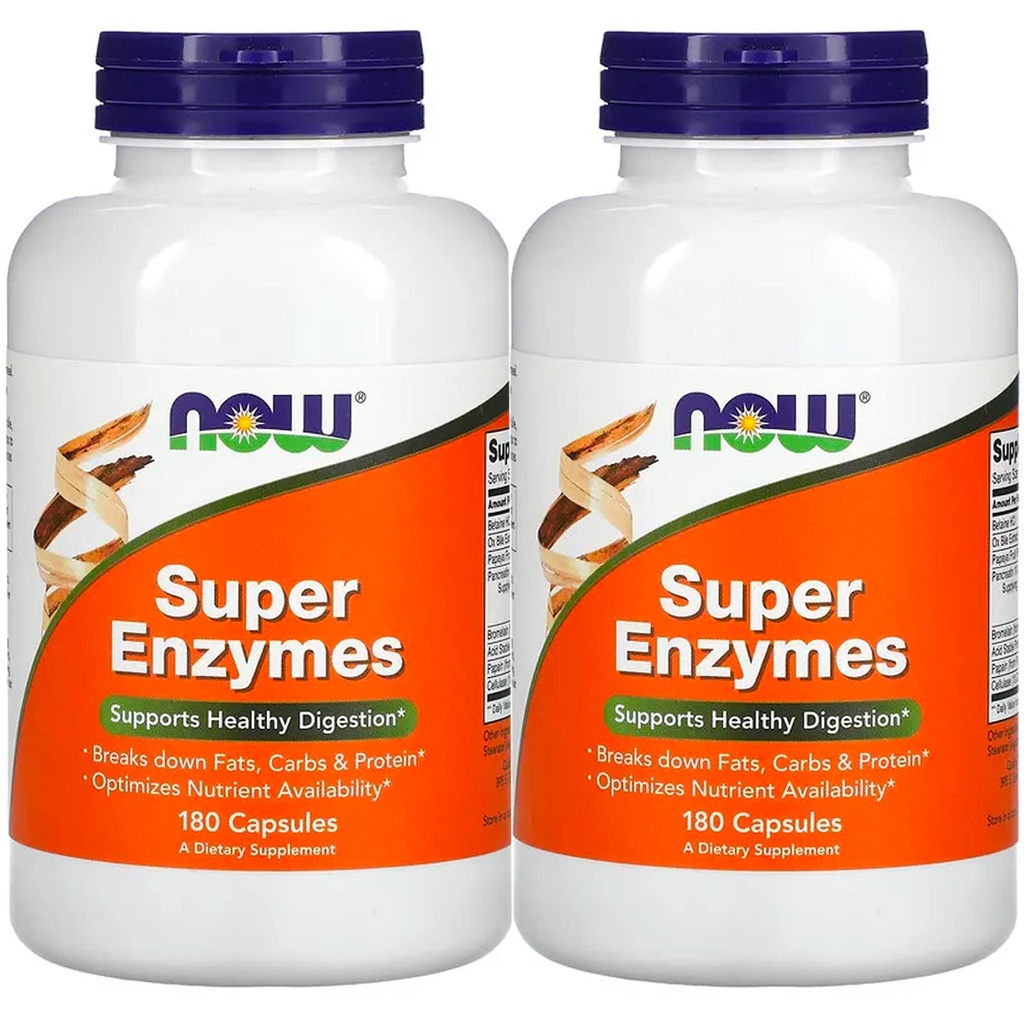 Jetzt Lebensmittel Super Enzymes 180 Kapseln, 2 Pack