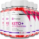 Premier Keto ACV Gummies - Formula ufficiale, Premier Keto Gummies Blast Plus per la massima resistenza con Aceto di Sidro di Mela 1000MG, ACV Keto Premier Supplemento Vitamina B12 Folate Beet Root (5 Pack)