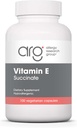 Gruppo di ricerca allergia Vitamina E Succinate Supplemento - per uomini e donne, 400 IU D-Alpha-Tocopheryl, Antiossidante, Capsule Vegetariani - 100 Conte