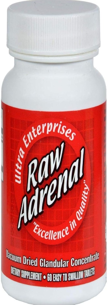 Tavole surrenali crude ultra Glandulars, 200 Mg, 60 Conte