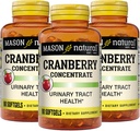 MASON NATURAL canneberge 12:1 Concentré avec la vitamine C & E, soutient la santé immunitaire et urinaire, 90 capsules, boîte de 3
