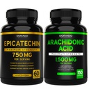 DORADO NUTRITION Epicatechin Extract 750mg Per Serving - (120 capsule) e Arachidonic Acid Supplement 1500mg (150 capsule)
