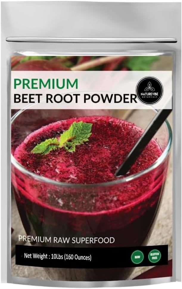 Naturevibe Botanicals Premium Beet Root Powder, 10lbs.