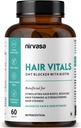 Hair Vitals DHT Blocker with Biotin Tablets with Beta-Sitosterol & Stinging Nettle Root Extract | Hair Vitamins for Men & Women - 60 Tablets