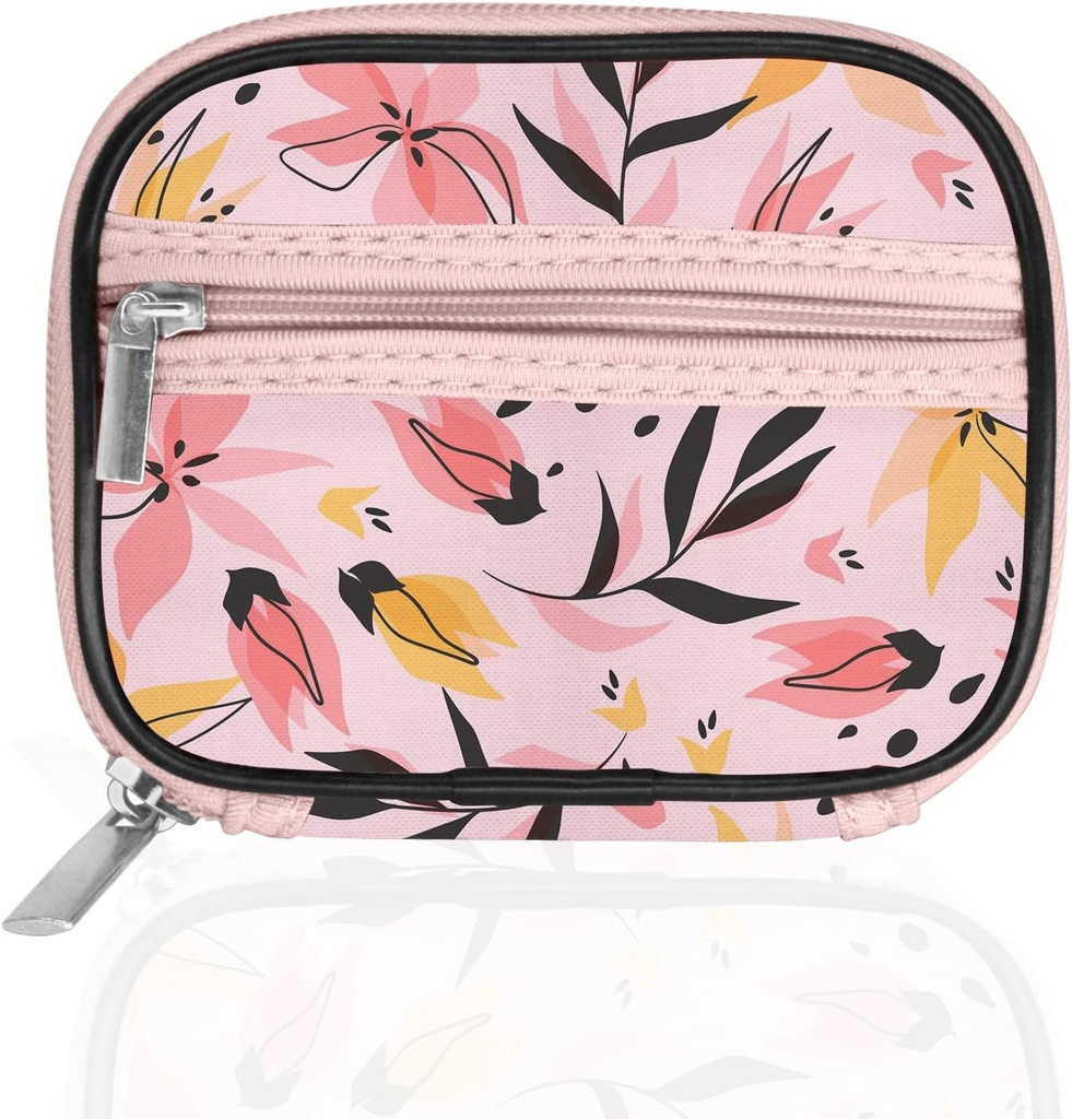 Serfeymi Weekly viaggio Pill Organizer caso per la borsa con rimovibile 7 giorno Pill Box, Fashionable Travel Medicine Organizer Pill Container per Medicina, Vitamina, Supplemento - Rosa 03