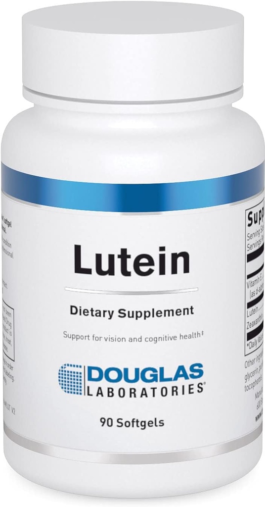 Douglas Laboratories Lutein (6 mg) | Lutein mit Zeaxanthin für Vision | 90 Softgels