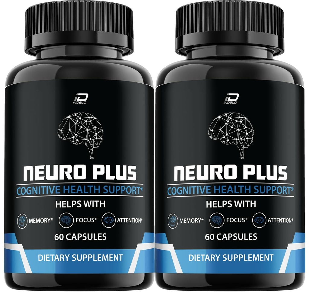 Neuro Plus Brain Supplement, NeuroPlus für Speicherformel, Nero Plus PQQ, um die negativen Auswirkungen von Brain Fog, Neuro+ Kognitive Funktion, Nuero Plus Bewertungen zu reduzieren (2 Pack - 120 Kapseln)