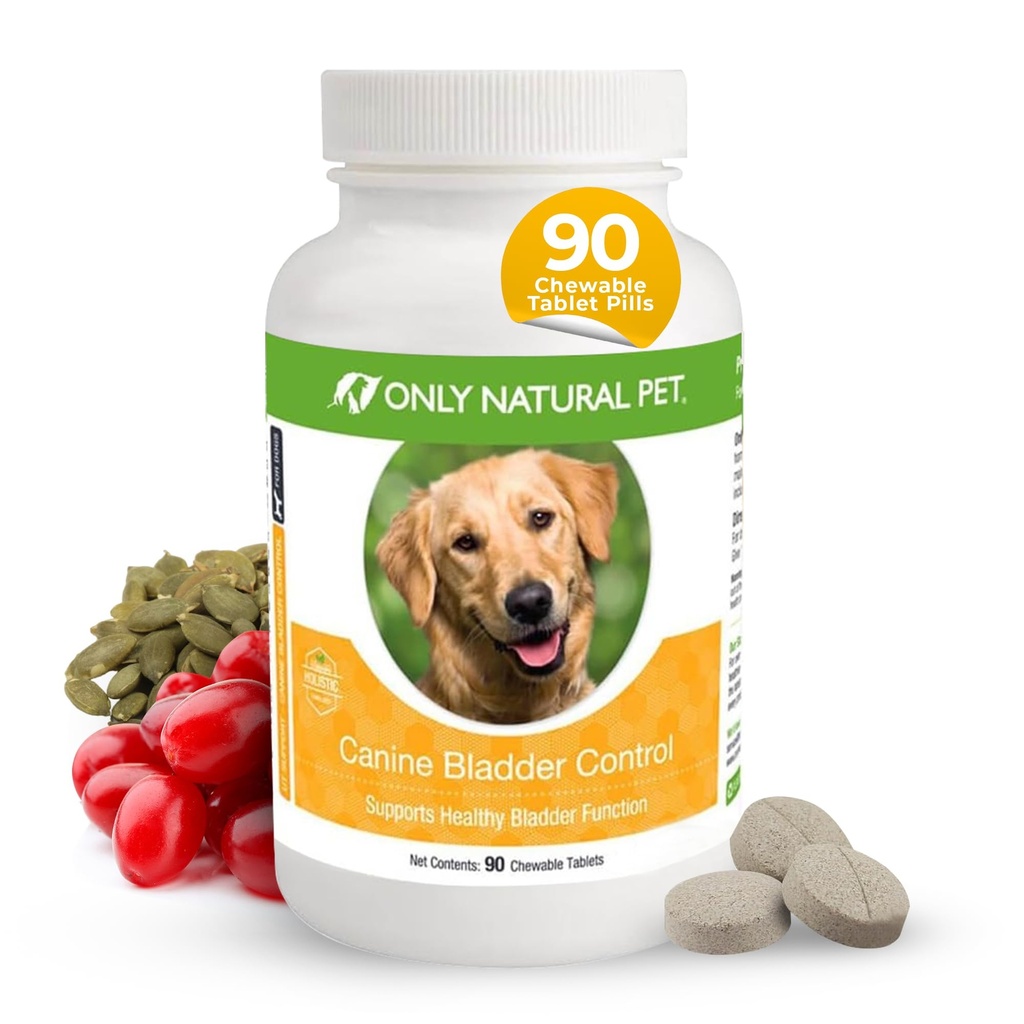 Uniquement le contrôle de la vésicule de la canine en PET NATUREL - Supplément de soins pour chiens seniors - UTI, soins urinaires, soutien de l'incontinence avec/extrait de canneberge.