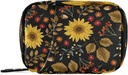 xigua Sunflower Pill Case 7-Day Travel Pill Organizer Box con chiusura a cerniera per vitamine, farmaci e integratori